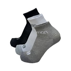 Čarape Salomon Active 3P Black/White/Grey