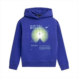 DJEČJA Hoodie 4F PULLOVER BLUE 