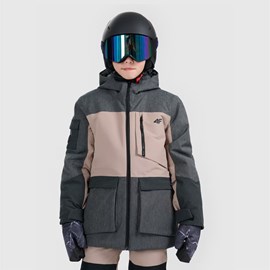 DJEČJA SKI JAKNA 4F GRAY/BROWN