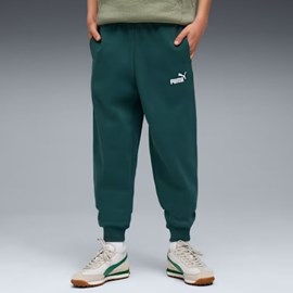 DJEČJI DONJI DIO TRENIRKE PUMA ESS NO.1 LOGO FLIS GREEN