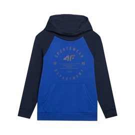 HOODIE 4F BASIC+ BLUE 