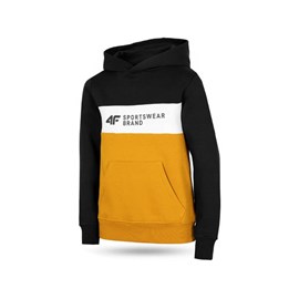 HOODIE 4F EVERYDAY COLLECTION BLACK/YELLOW