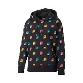 Hoodie Puma Allover logo Black