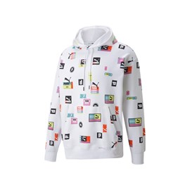 Hoodie Puma Brand Love White