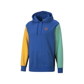 HOODIE PUMA CLASSICS BLOCK BLUE