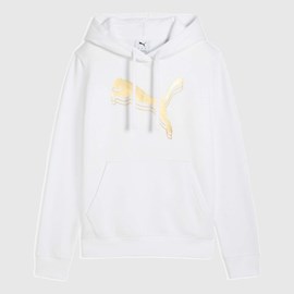 HOODIE PUMA ESS METALLIC WHITE GOLD