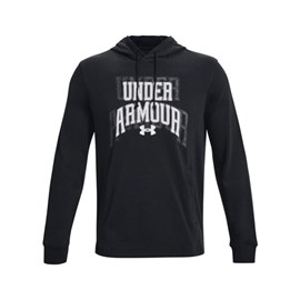 HOODIE UNDER ARMOUR RIVAL TERRY GRAPHIC BLACK/WHITE