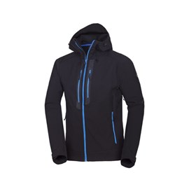 JAKNA NORTHFINDER SOFTSHELL GRAYSON BLACK/BLUE