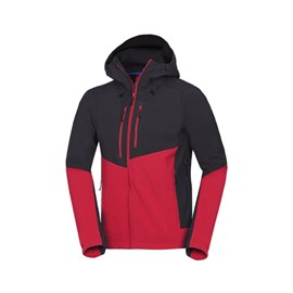 JAKNA NORTHFINDER SOFTSHELL GRAYSON RED/BLACK