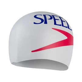 Kapa za plivanje Speedo Unisex Long Hair printed Cap White