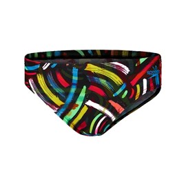 KUPAĆE GAĆE SPEEDO BRUSHSTROKES BRIEF BLACK/YELLOW