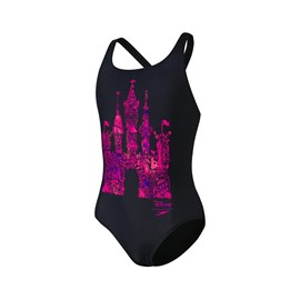 Kupaći kostim Speedo Disney Princess Placement Black