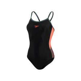 Kupaći kostim Speedo Dive Thinstrap Muscleback Black
