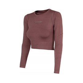 Majica 4F Longsleeve Crop Top BURGUNDY