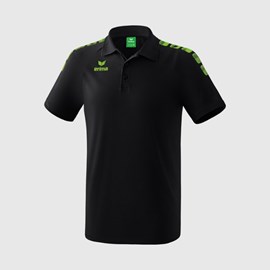 MAJICA ERIMA POLO ESSENTIAL 5-C BLACK/GREEN GECKO