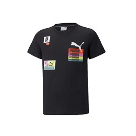 Dječja majica Puma Brand Love Black