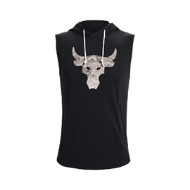 Majica Under Armour Project Rock Terry Sleeveless Hoodie Black