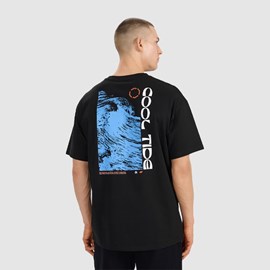 MUŠKA MAJICA 4F OVERSIZED BLACK
