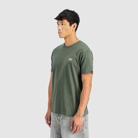 MUŠKA MAJICA ALPHA INDUSTRIES BASIC SMALL LOGO DARK OLIVE