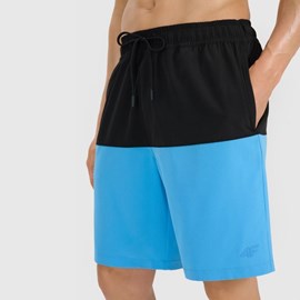 MUŠKE KUPAĆE HLAČE 4F BOARD SHORTS BLACK/BLUE
