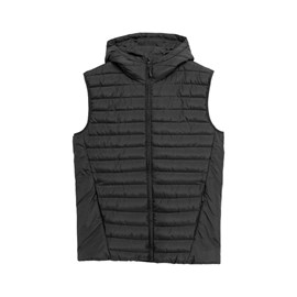 muški Prsluk 4F SYNTHETIC-FILL DOWN VEST BLACK