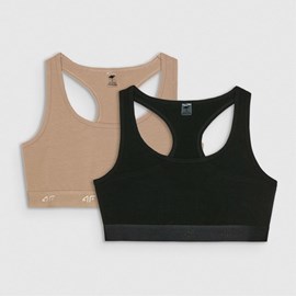 set sportski grudnjak multipack black/beige
