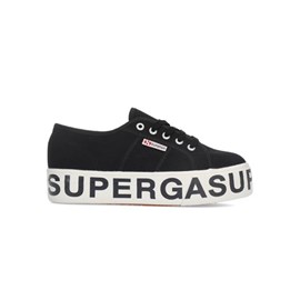 Tenisice Superga COT LETTERING U Black