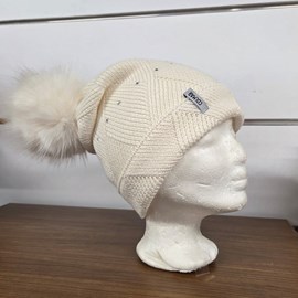 ŽENSKA KAPA COLMAR POMPOM WHITE