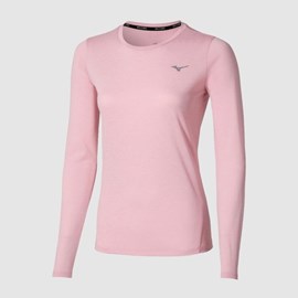 ŽENSKA MAJICA MIZUNO CORE IMPULSE LONG SLEEVE TEE PINK