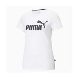 ŽENSKA MAJICA PUMA ESSENTIALS LOGO WHITE